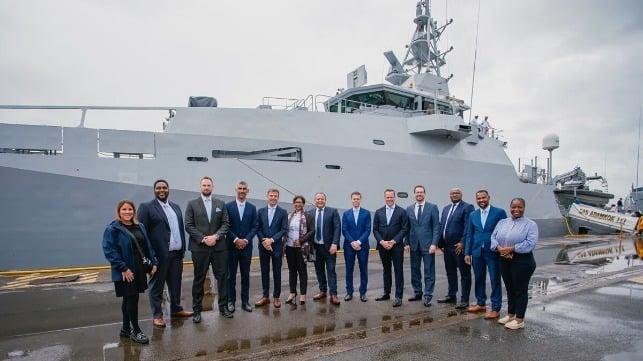 Damen Cape Town Advances SA’s Maritime Security with Third Vessel Delivery to Navy